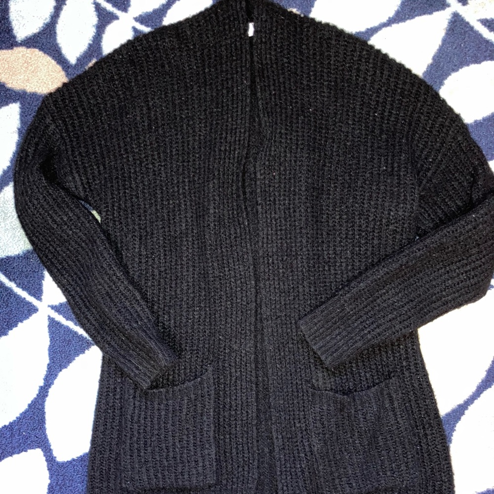 Perfect black cardigan for fall, size L